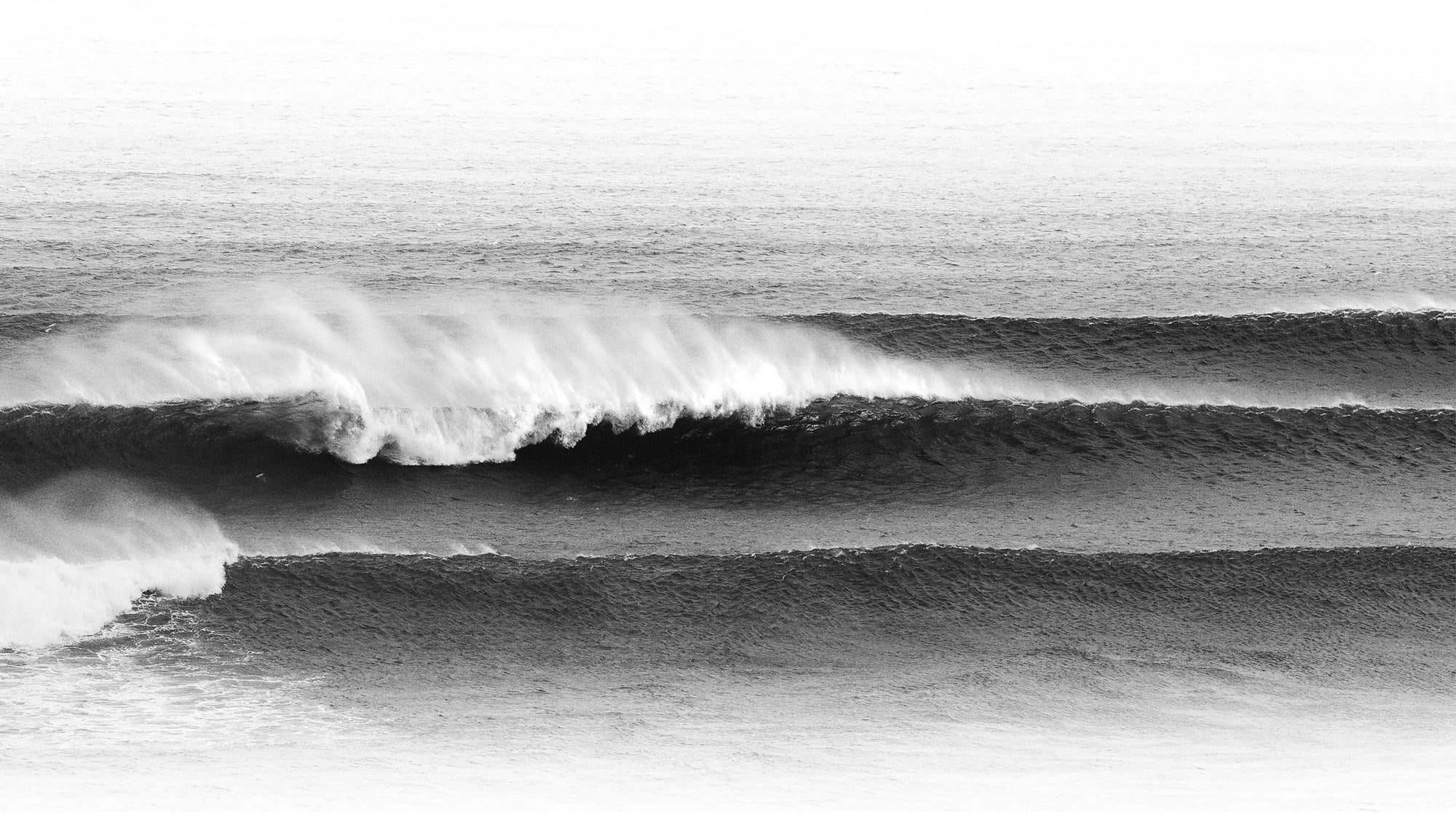 Artwork print of a Black and white photo of a wave in the ocean by Francoise V Fine Art Gallery in Cape Town, South Africa